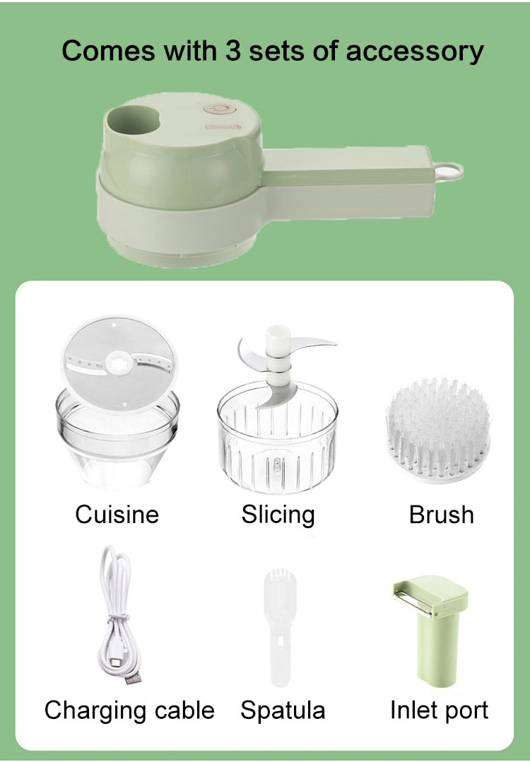 4 In 1 Do It All Electric Vegetable Cutter