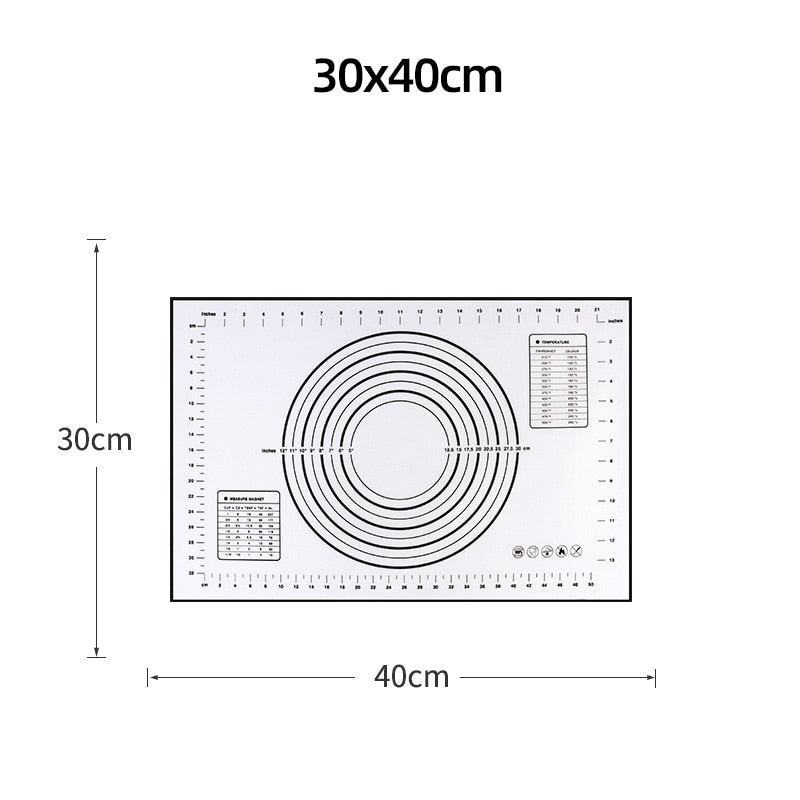 Silicone Baking Mat w/ Built-In Measuring Tools