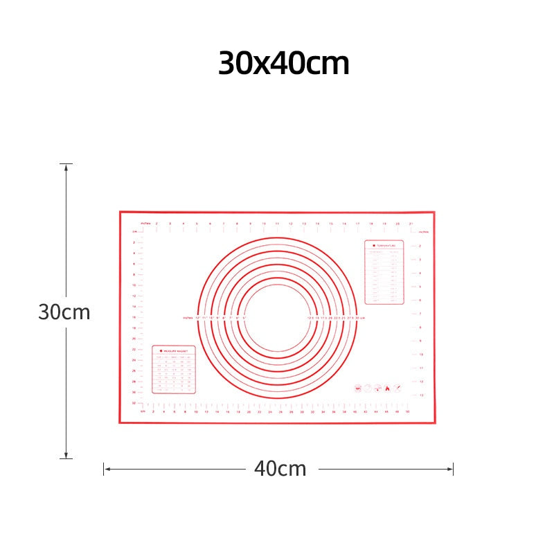 Silicone Baking Mat w/ Built-In Measuring Tools