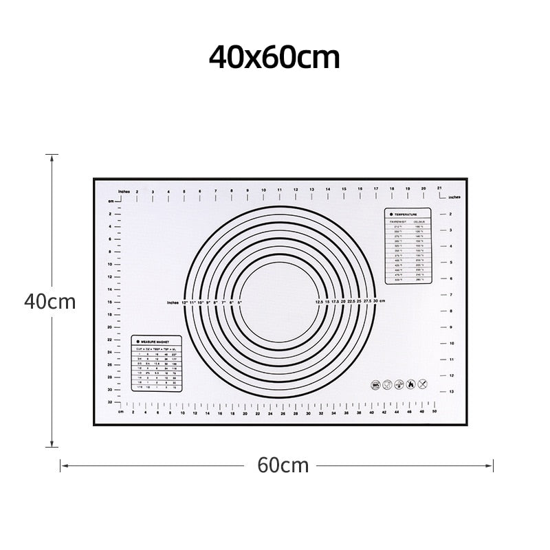 Silicone Baking Mat w/ Built-In Measuring Tools