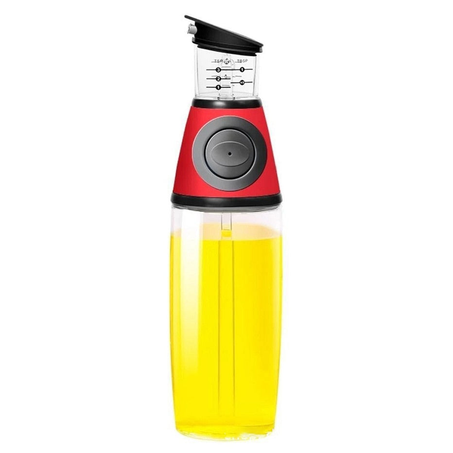 Glass Oil Dispenser w/Measuring Top