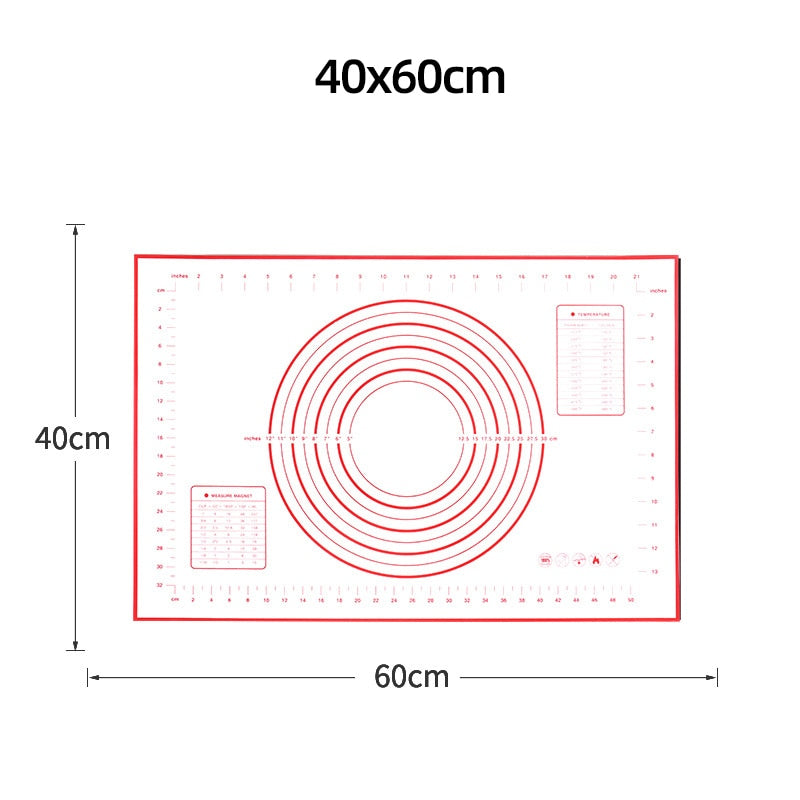 Silicone Baking Mat w/ Built-In Measuring Tools